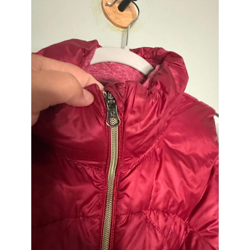 Lululemon pink goose down puffer quilted vest athletic wear